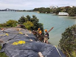 Drilling Of Soilnails On Cliff Top Property With Temporary Protection